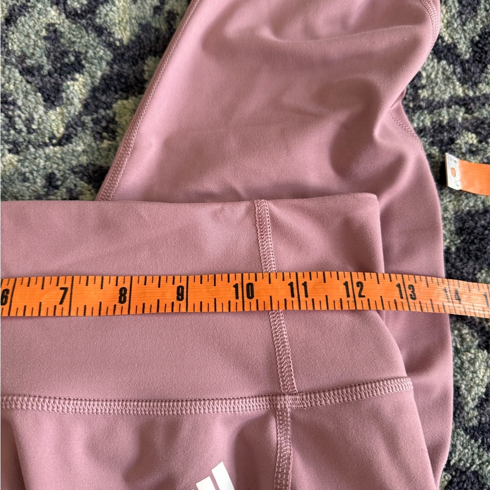 Women’s Adidas Pink Circuit High Waisted 7/8 Leggings With Mesh Pockets Size M - Picture 12 of 12